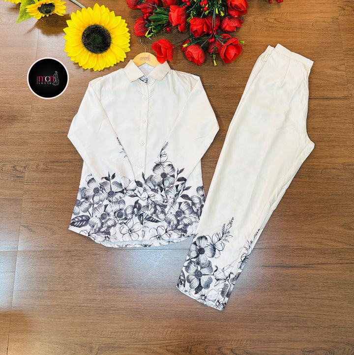 Digital Print Style Muslin Coord Set