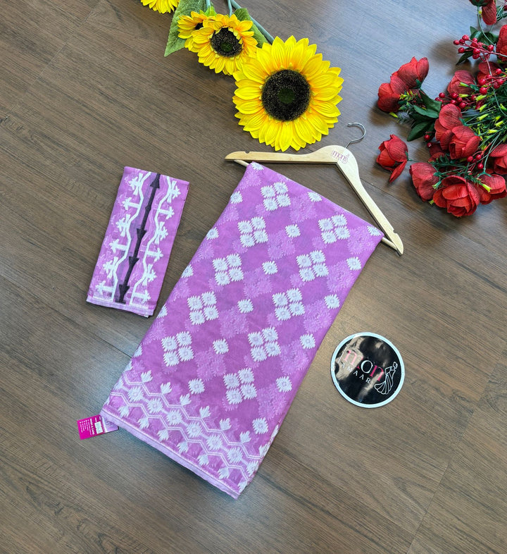 Laal Maati Dhakai Jamdani Saree