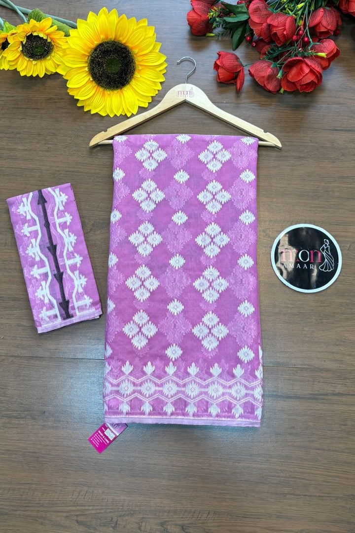 Laal Maati Dhakai Jamdani Saree