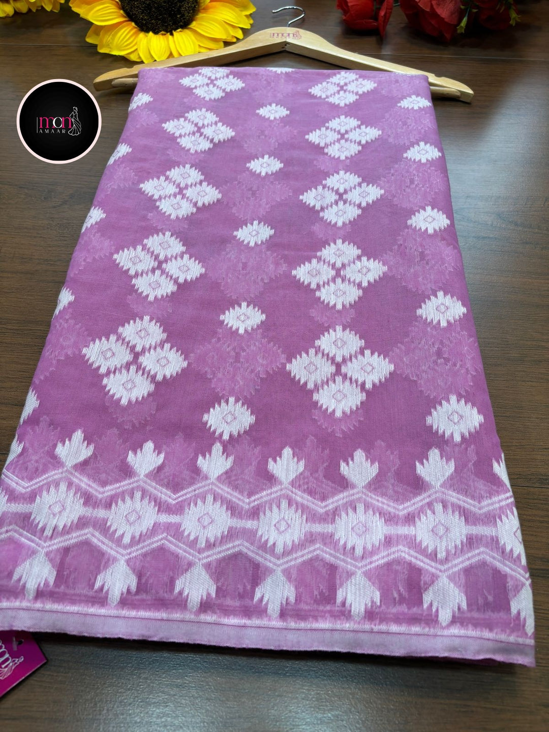 Laal Maati Dhakai Jamdani Saree