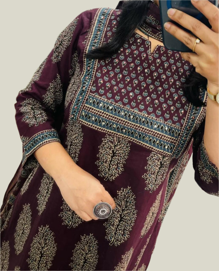 Fashion With Cotton Kurti Set