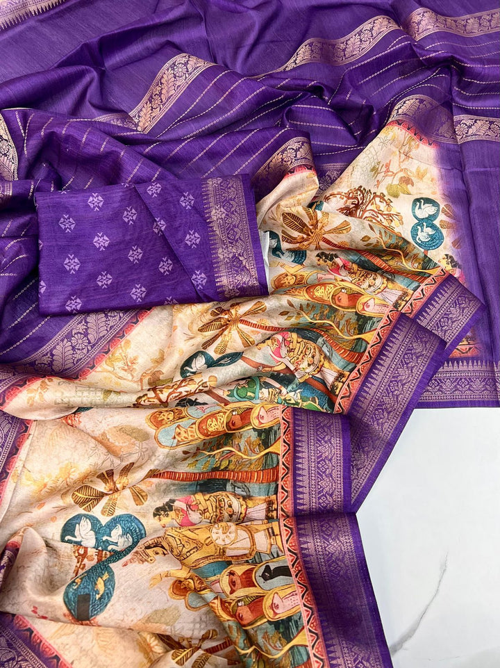 Heartfelt Emotion Cotton Silk Saree