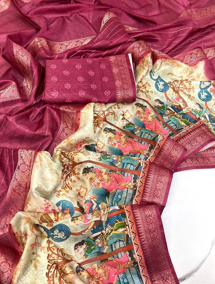 Heartfelt Emotion Cotton Silk Saree