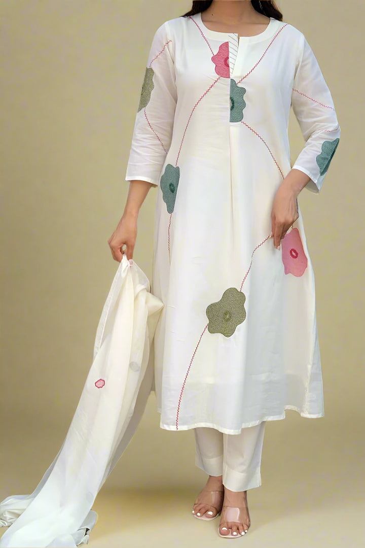 Heart Charming Cotton Kurti Set