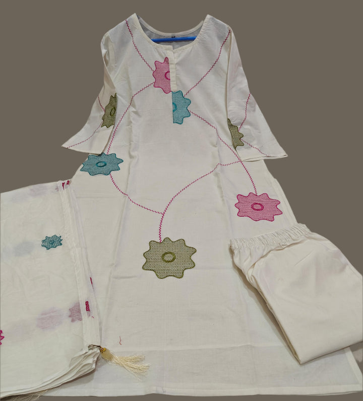 Heart Charming Cotton Kurti Set