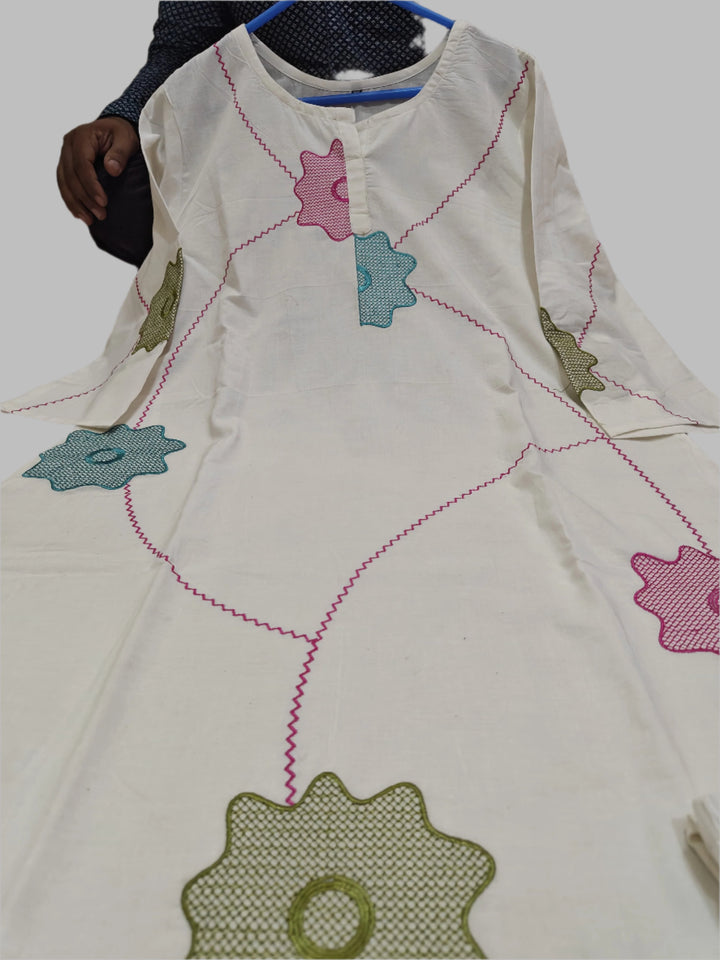 Heart Charming Cotton Kurti Set