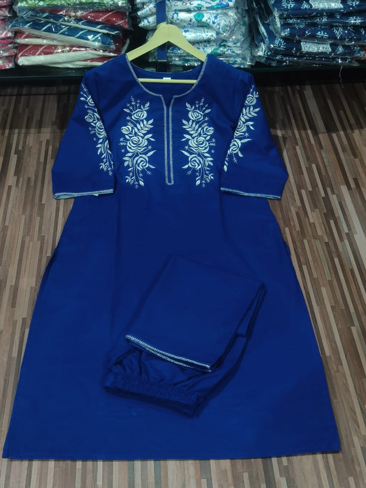 Noor-e-Nazakat Cotton Kurti Set