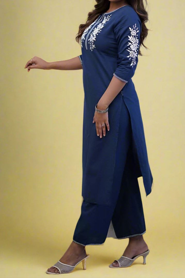 Noor-e-Nazakat Cotton Kurti Set