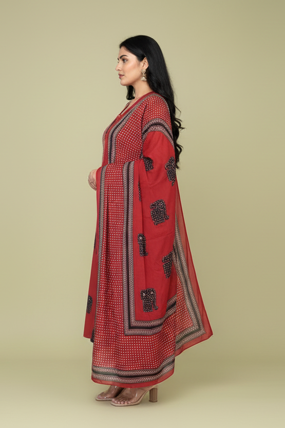 Treasure Of Creations Cotton Kurti Set
