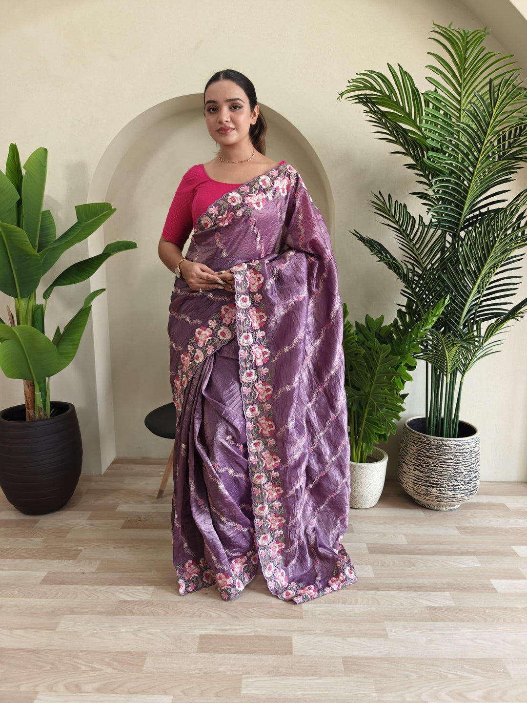 Love In The Air Crush Silk Saree