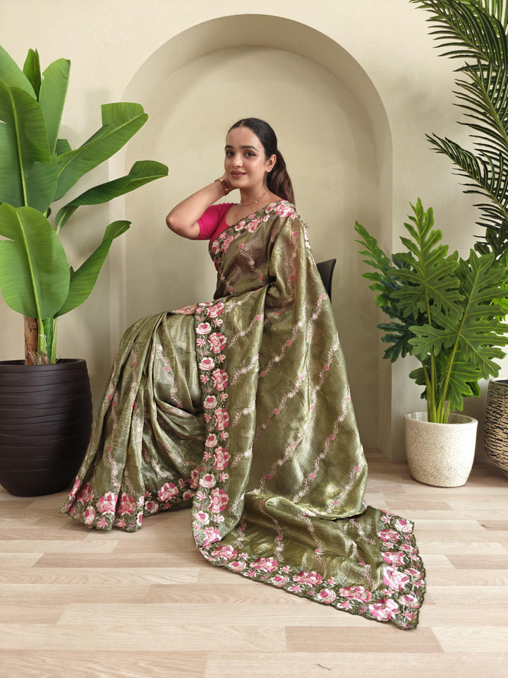 Love In The Air Crush Silk Saree