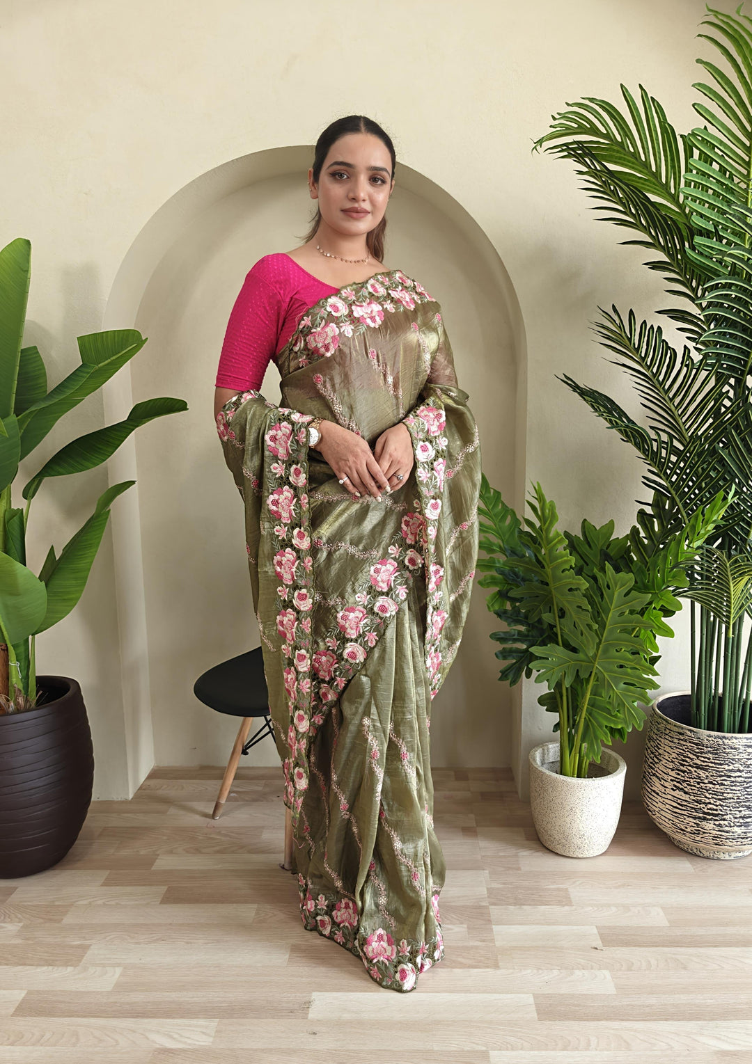 Love In The Air Crush Silk Saree