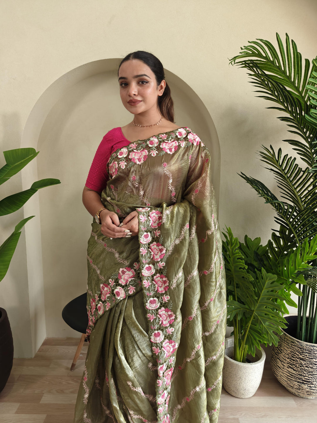 Love In The Air Crush Silk Saree