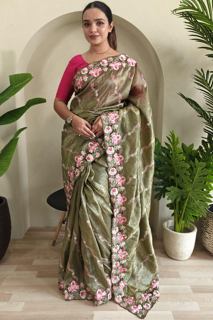 Love In The Air Crush Silk Saree
