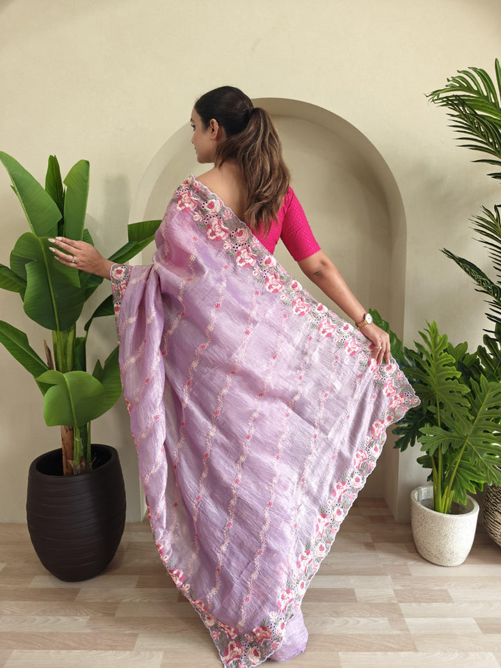 Love In The Air Crush Silk Saree