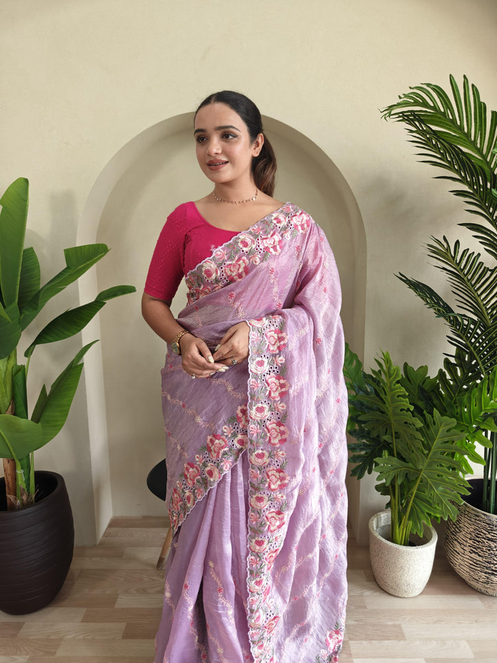 Love In The Air Crush Silk Saree