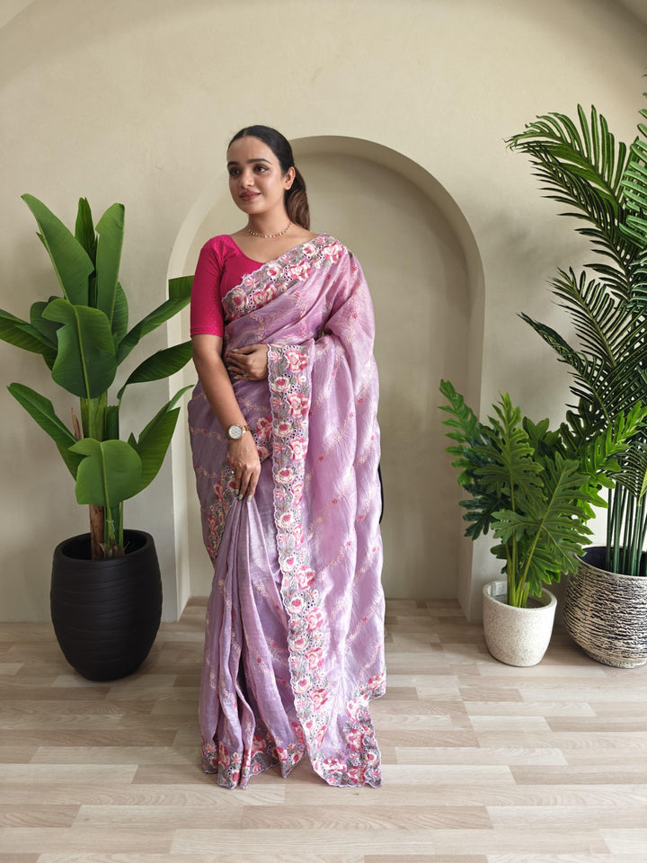 Love In The Air Crush Silk Saree