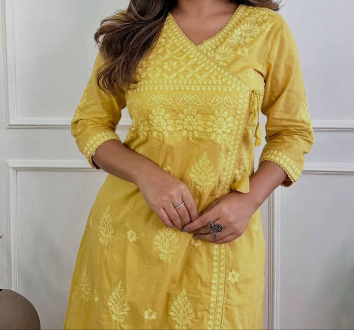 Lighting The Way Cotton Kurti Set