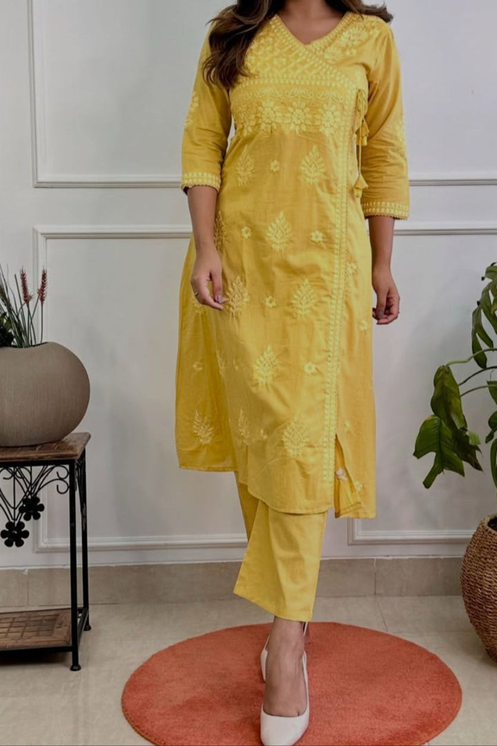 Lighting The Way Cotton Kurti Set