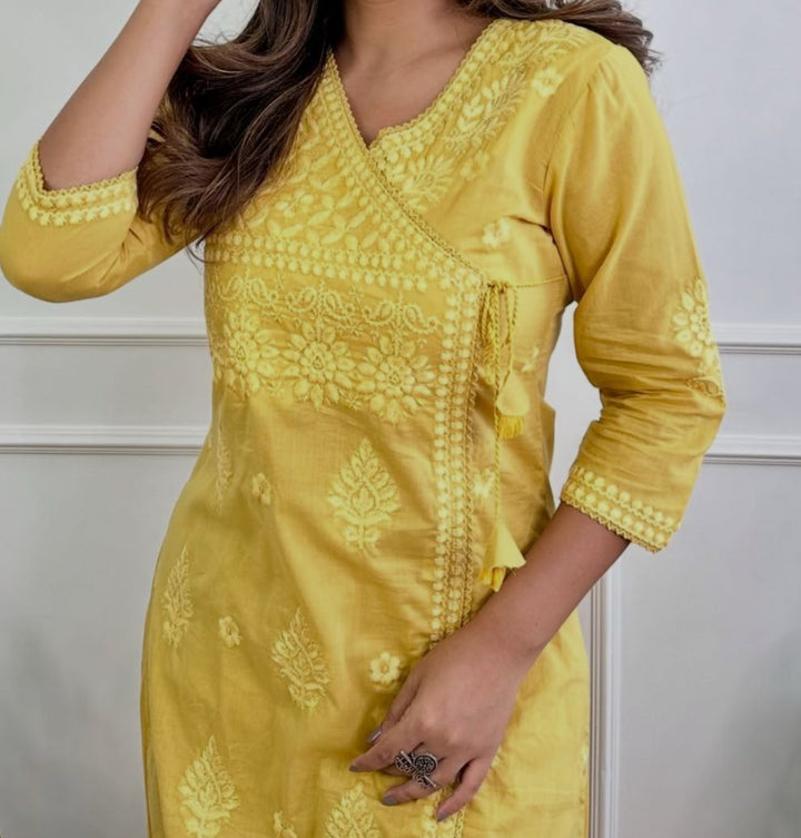 Lighting The Way Cotton Kurti Set
