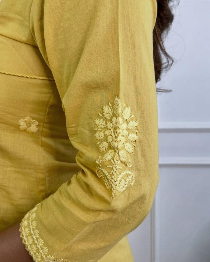 Lighting The Way Cotton Kurti Set