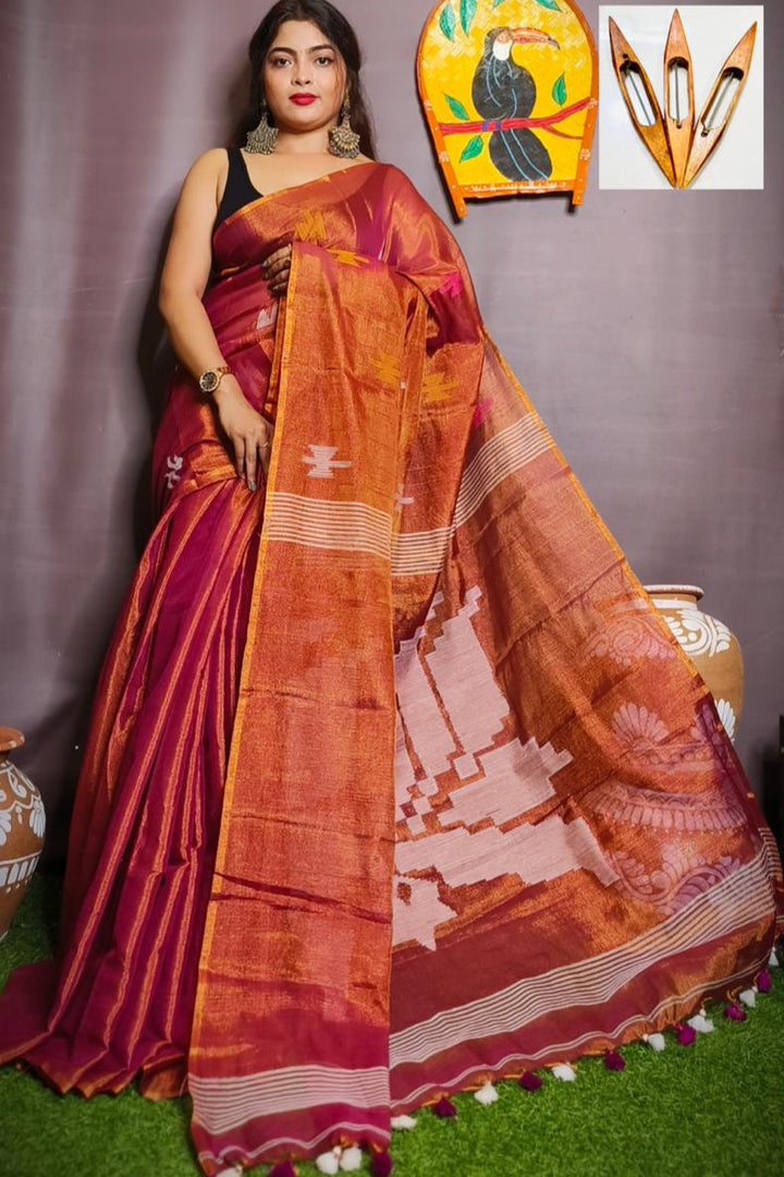 Romoni Raga Tissue Silk Saree