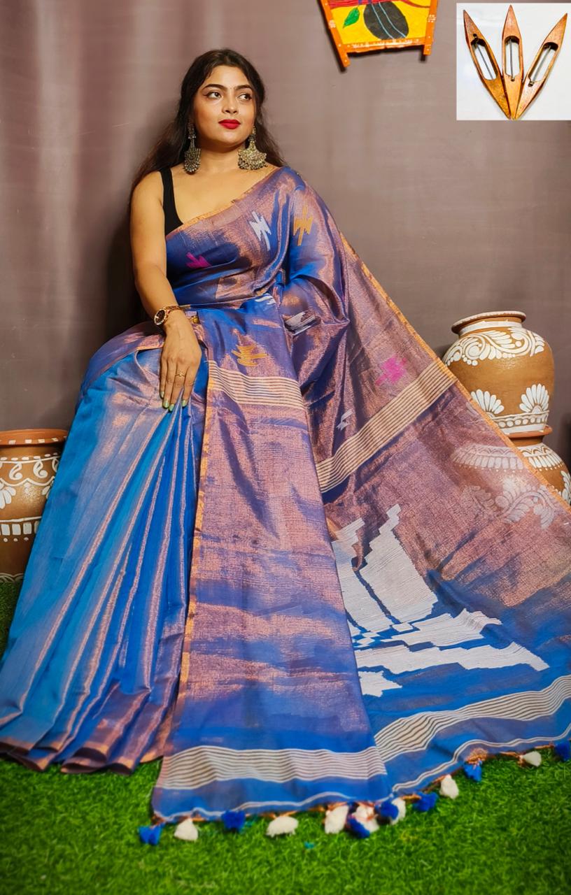 Romoni Raga Tissue Silk Saree