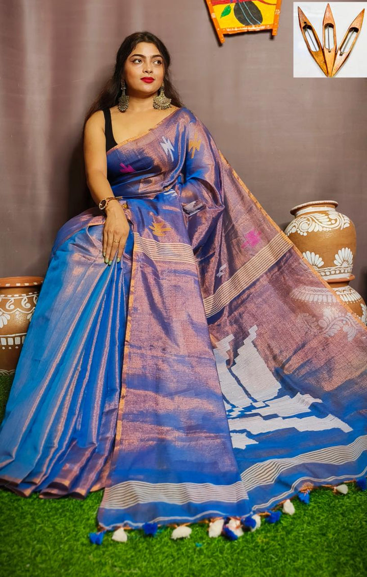 Romoni Raga Tissue Silk Saree