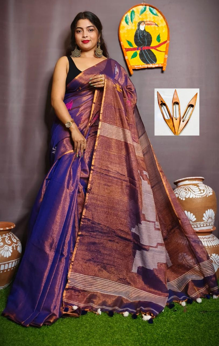 Romoni Raga Tissue Silk Saree