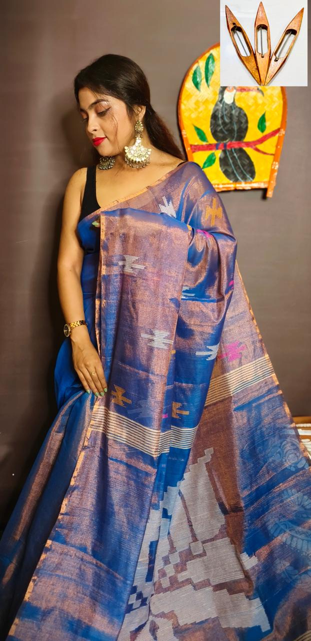 Romoni Raga Tissue Silk Saree