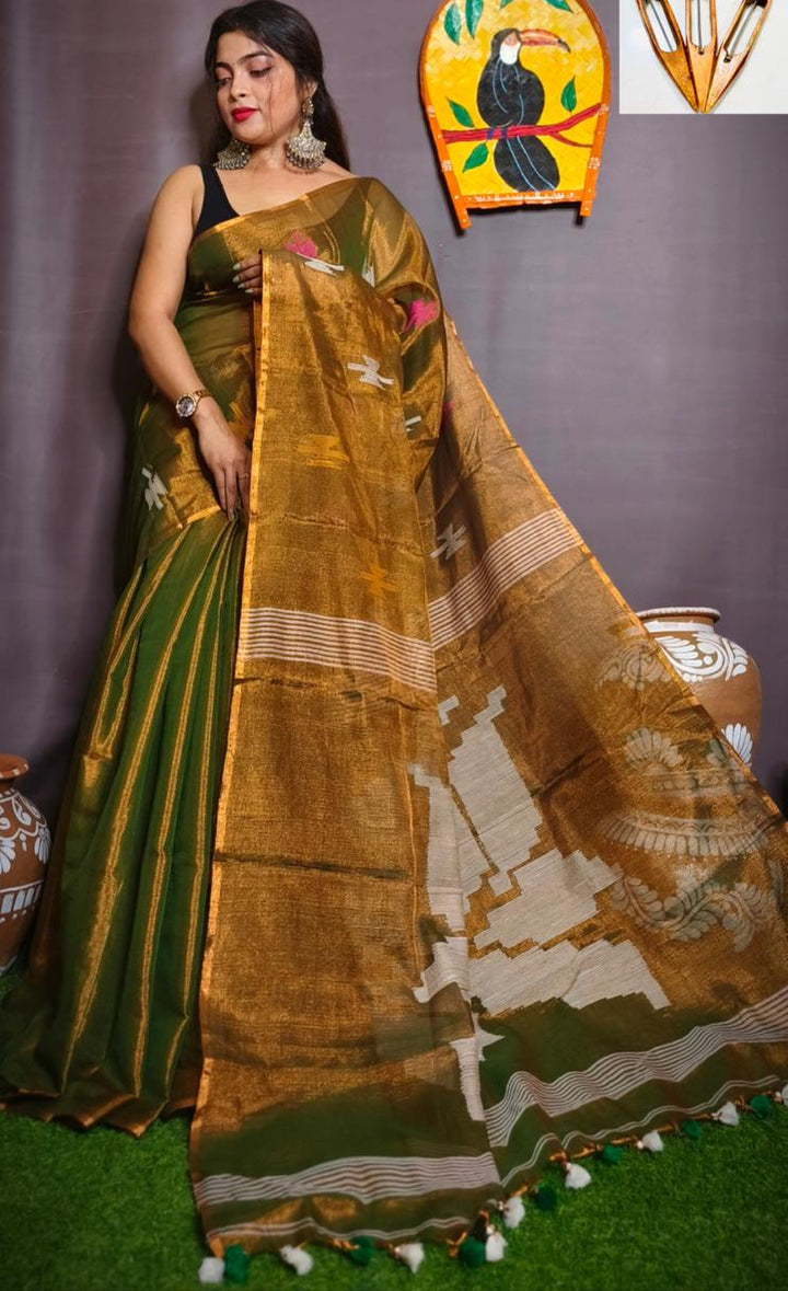 Romoni Raga Tissue Silk Saree