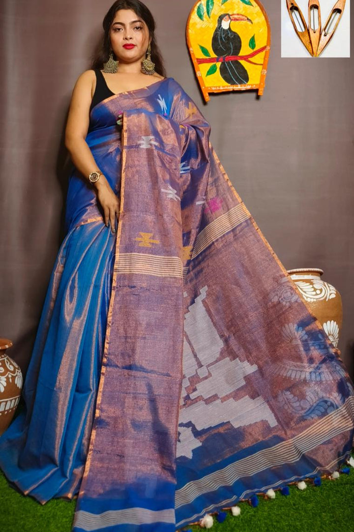 Romoni Raga Tissue Silk Saree