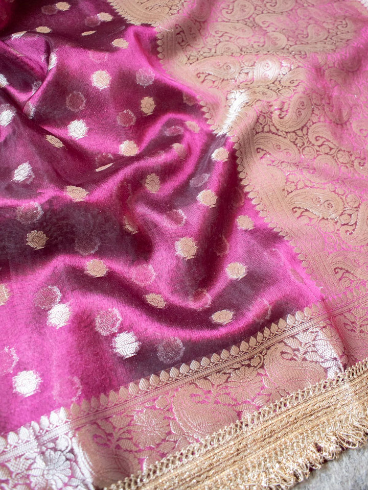 Rise And Reach Banarasi Tissue Silk Saree