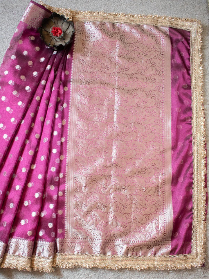 Rise And Reach Banarasi Tissue Silk Saree