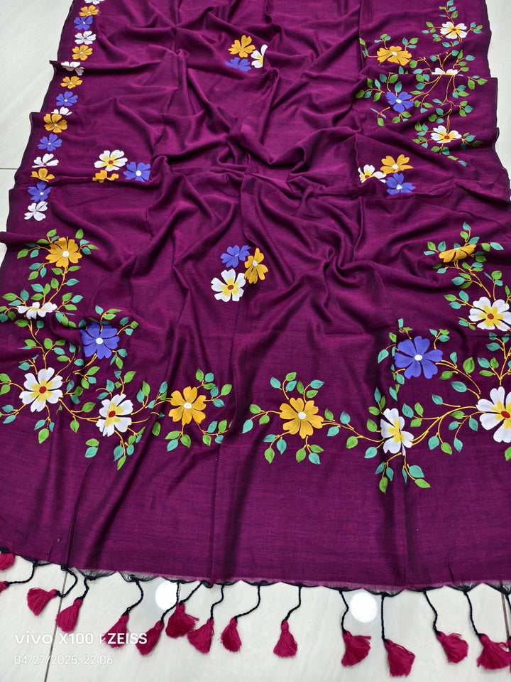 PrasonKumari Mul Cotton Saree