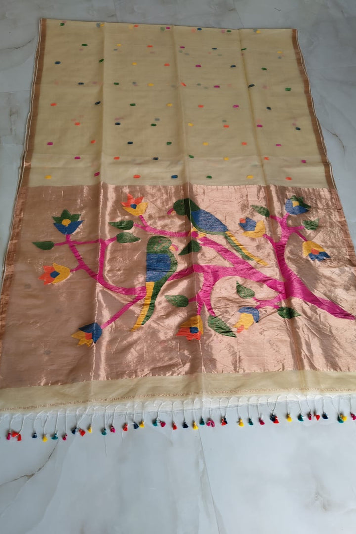Poroshmoni Muslin Jamdani Saree
