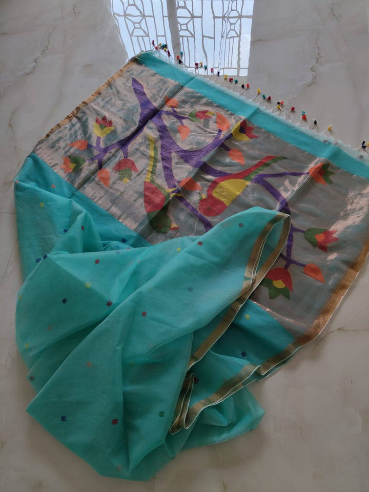 Poroshmoni Muslin Jamdani Saree