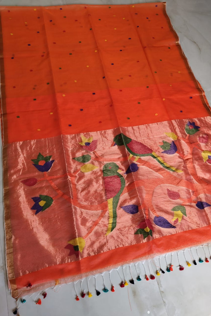 Poroshmoni Muslin Jamdani Saree