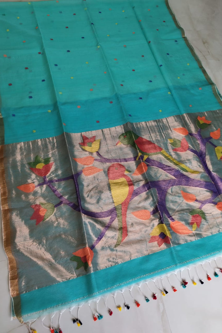 Poroshmoni Muslin Jamdani Saree