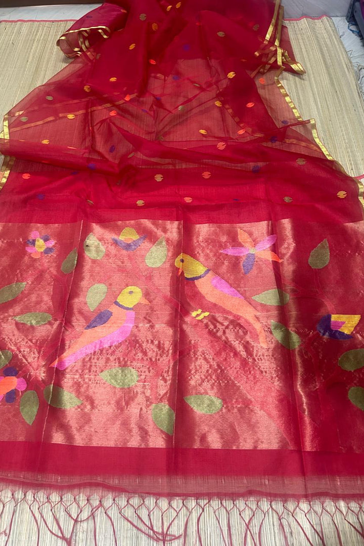 Poroshmoni Muslin Jamdani Saree