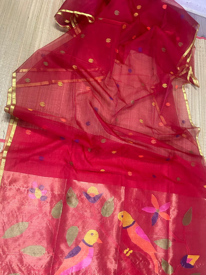 Poroshmoni Muslin Jamdani Saree