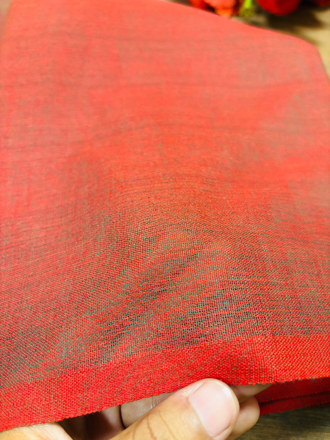 Dual Fun- Bengal Khadi Cotton Saree