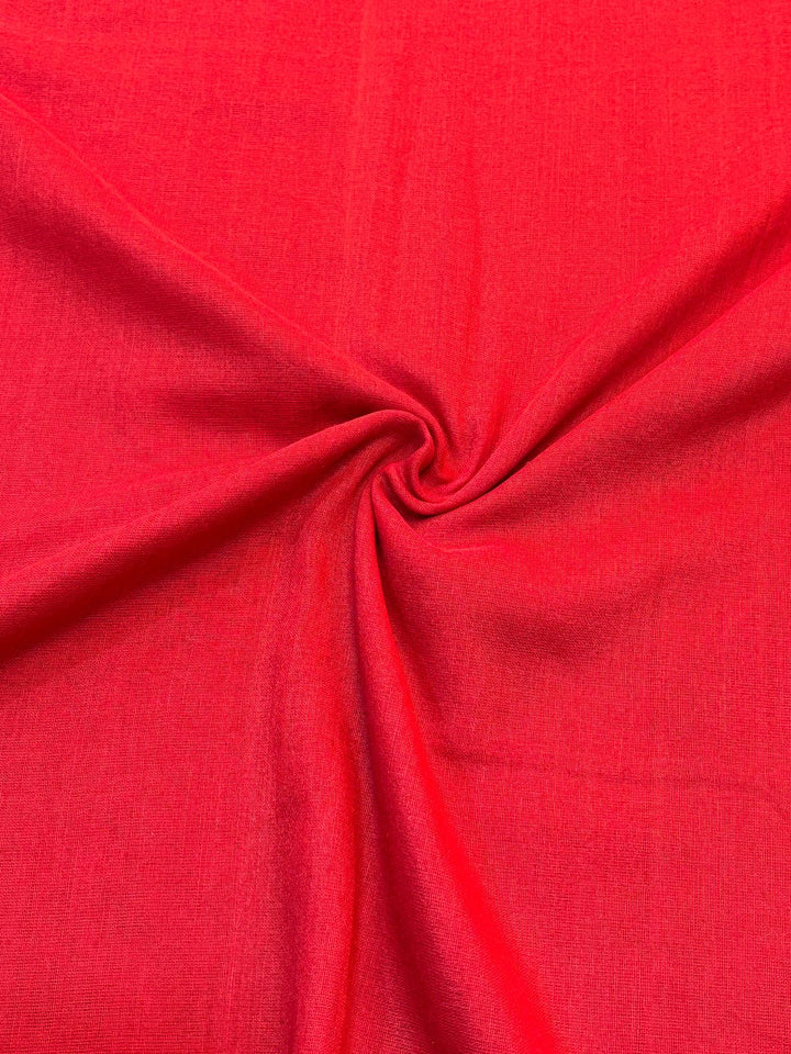 Gratifying Pure Khadi Red Cotton Saree