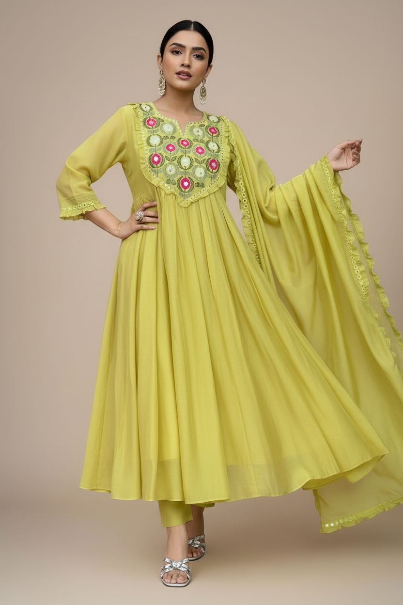 A Little Art Cotton Kurti Set