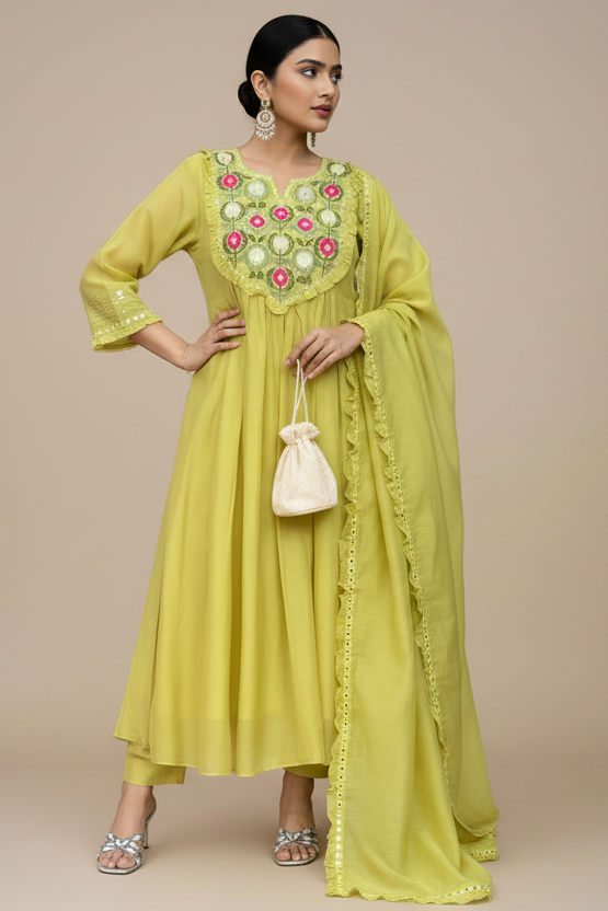 A Little Art Cotton Kurti Set