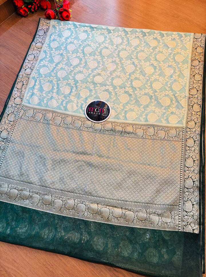Pretty On Banarasi Semi Georgette Soft Silk  Saree