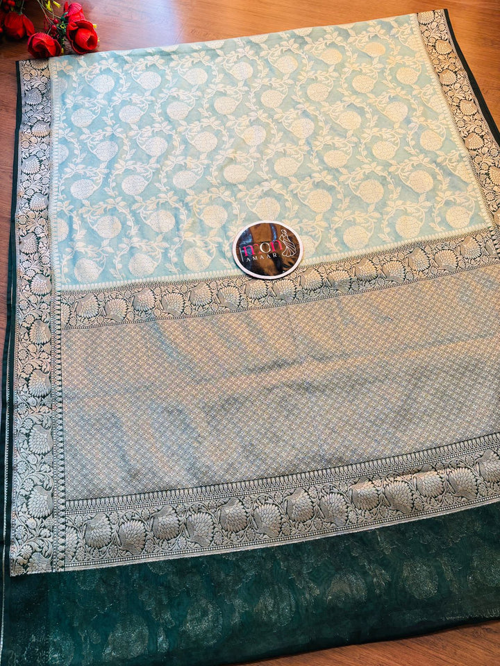 Pretty On Banarasi Semi Georgette Soft Silk  Saree