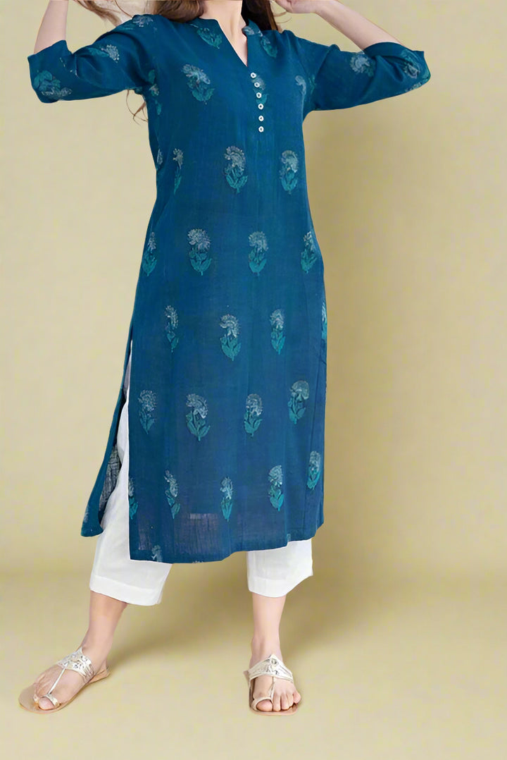 Intricate Tales Cotton Kurti Set