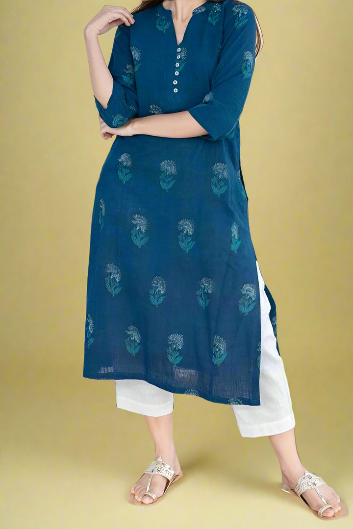 Intricate Tales Cotton Kurti Set