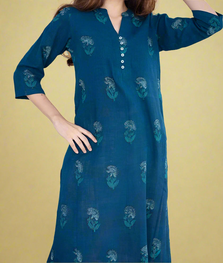 Intricate Tales Cotton Kurti Set